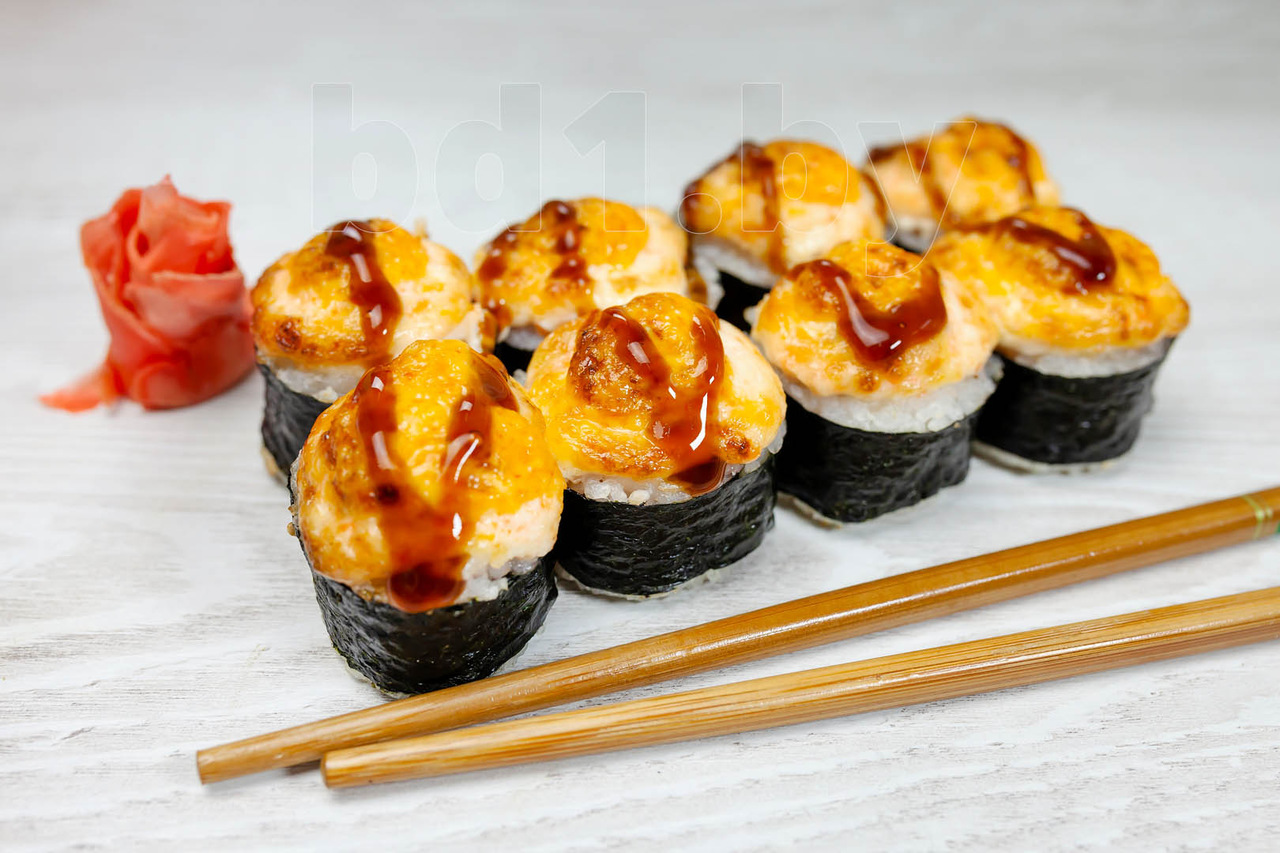 Гункан запеченные суши рецепт фото 110