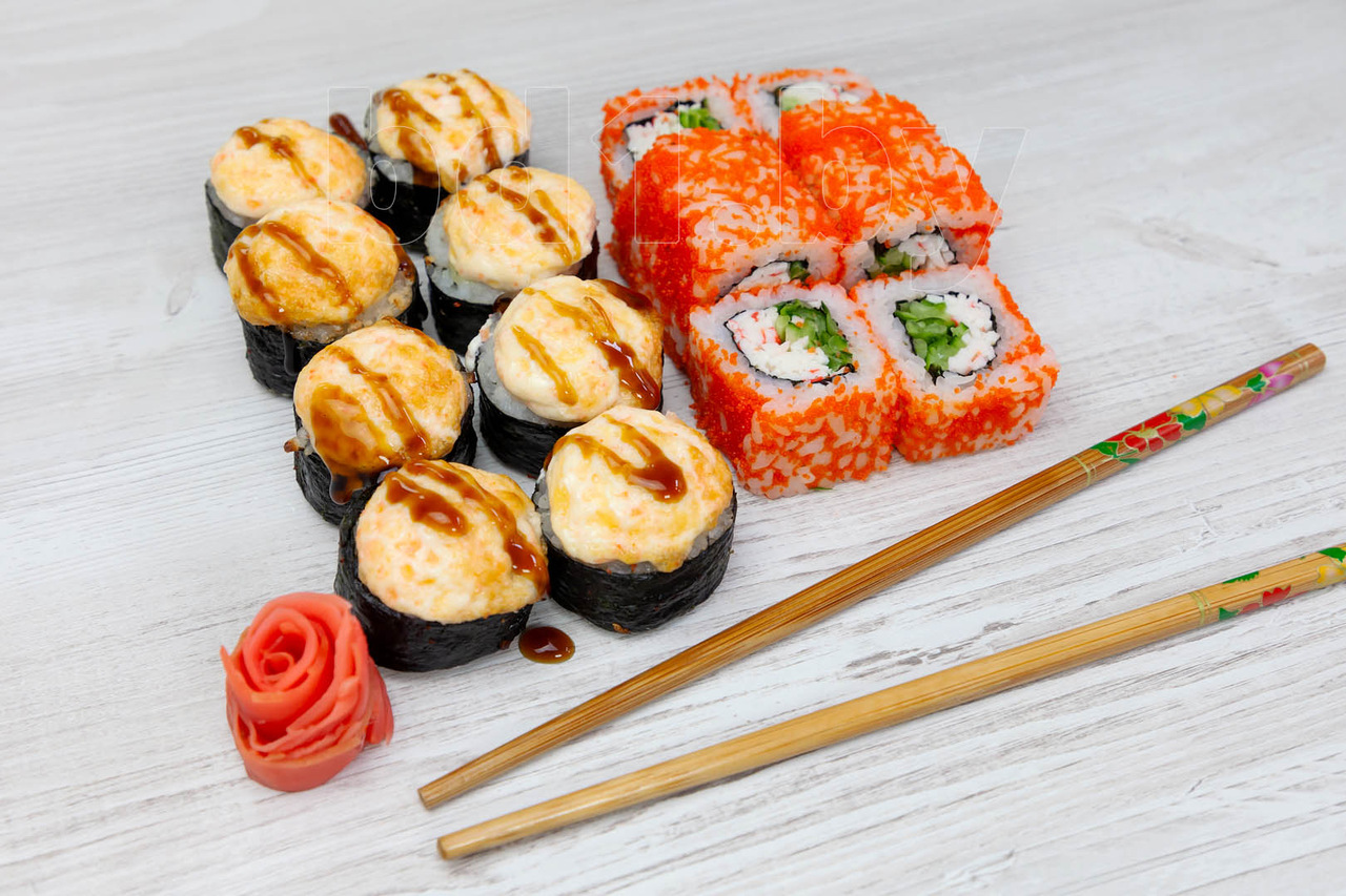 Рецепт суши и роллов запеченных фото 21