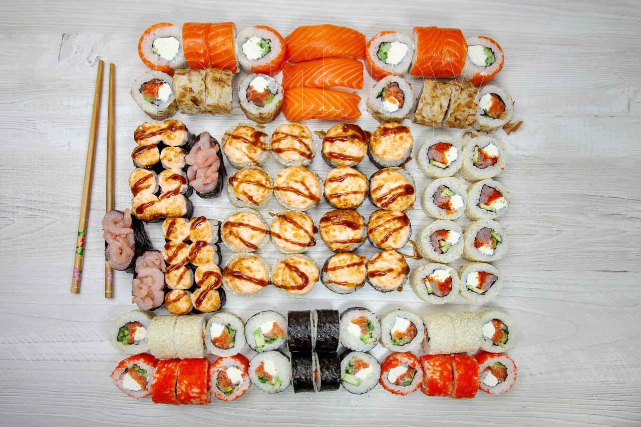 Сеты суши заказать в гомеле (120) фото